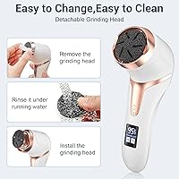 Vista 3 de 8 rodillos de repuesto para removedor eléctrico de callos de pies Hoxida, herramientas de pedicura, cabezales de molienda de repuesto para lima