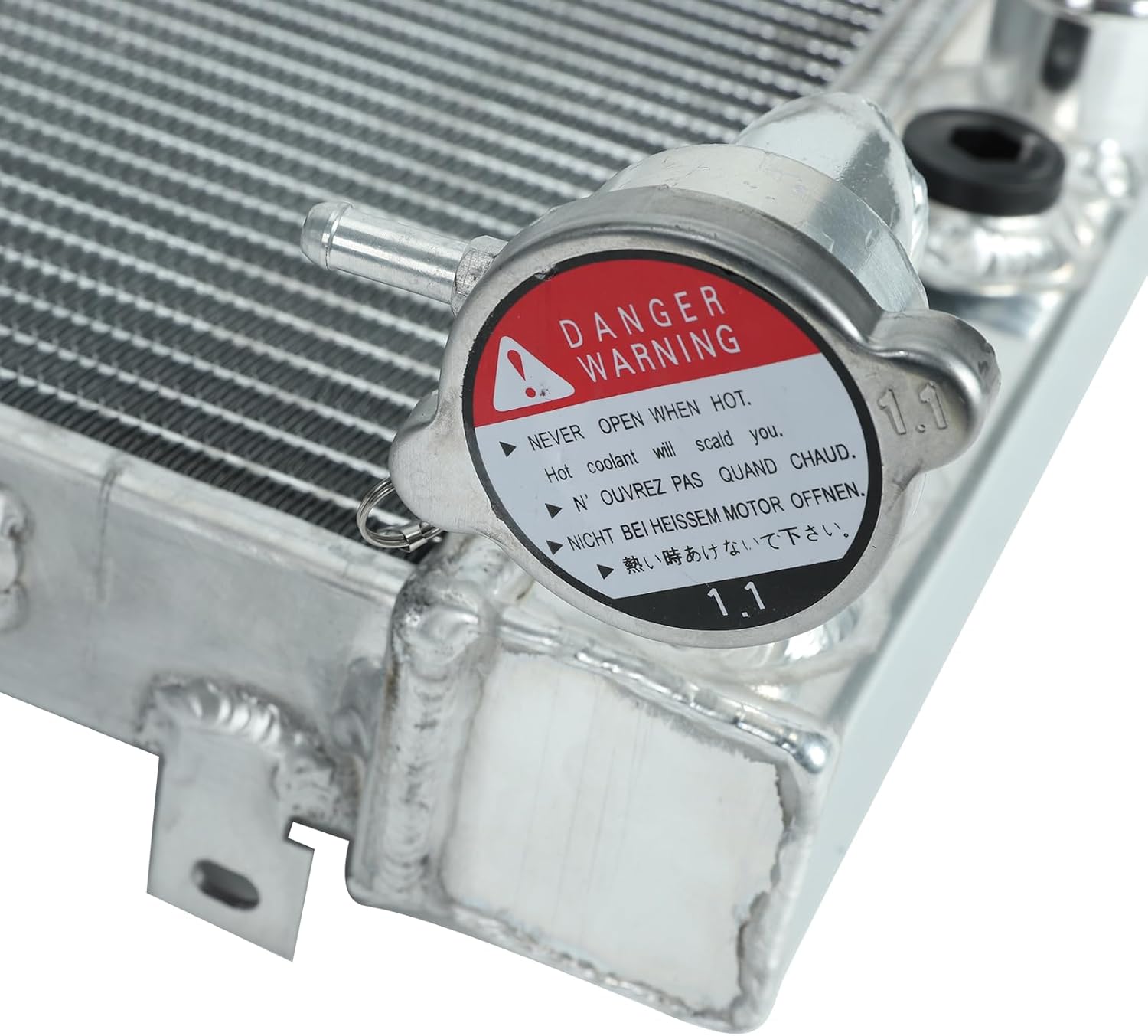 3 Row Full Aluminum Radiator Compatible with 1991-2001 J-eep Cherokee XJ Comanche 2.5L L4 4.0L L6 AT/MT