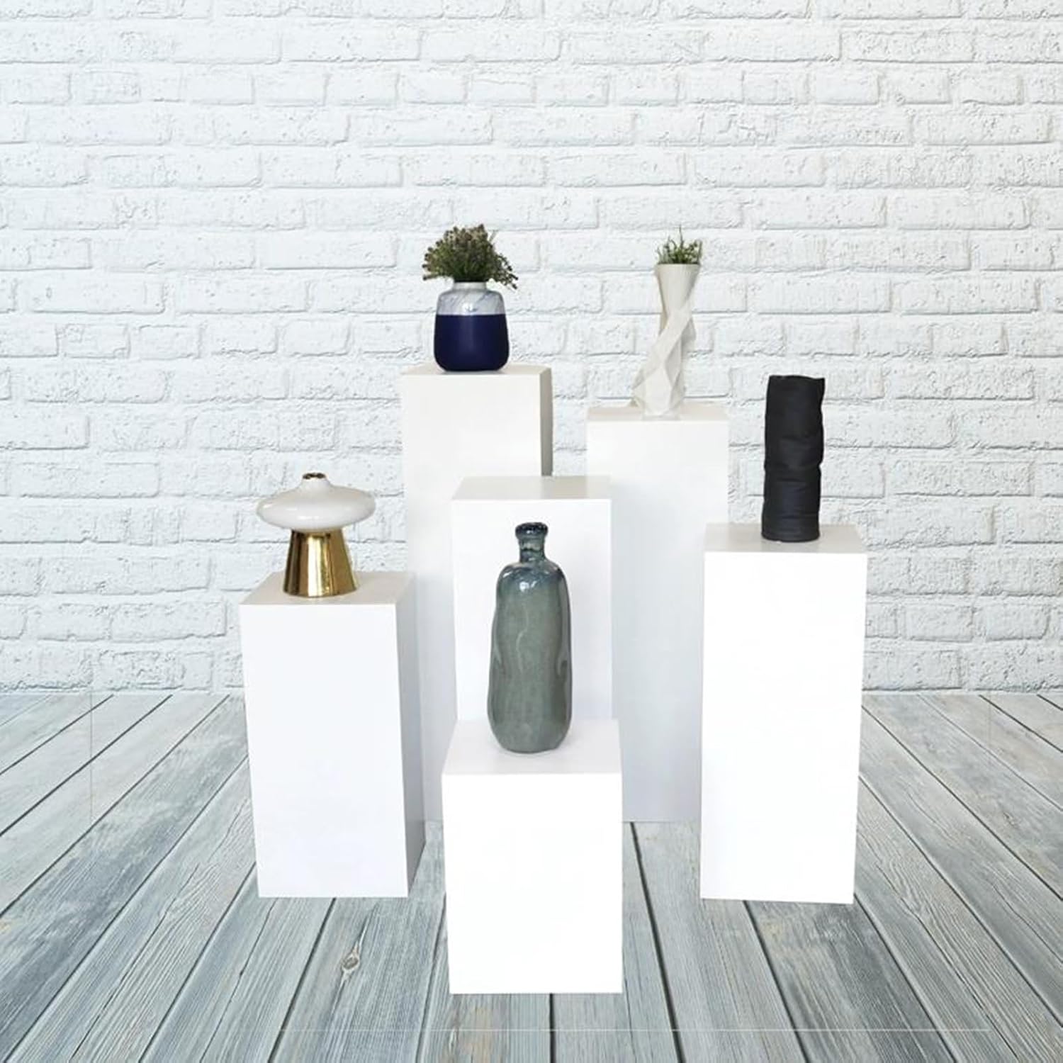 Display Stand Base Square Display Pedestal Stand,Party Event Decor Platform Base Stands,Portable Showing Plinth Pillar,Pillars for Wedding Birthday Party Art Decor Model Display Stand(Black,30x30x40cm 30x30x40cm Black
