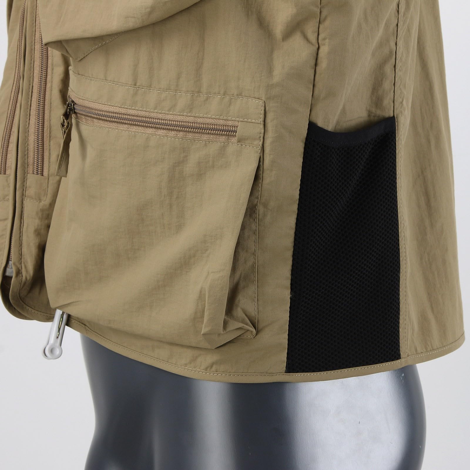 Canotta Termica Uomo-Gilet da Uomo Senza Maniche Multitasche per Sport per Il Tempo Libero Plus Size Gilet da Tinta Unita Americano Canottiere da Palestra