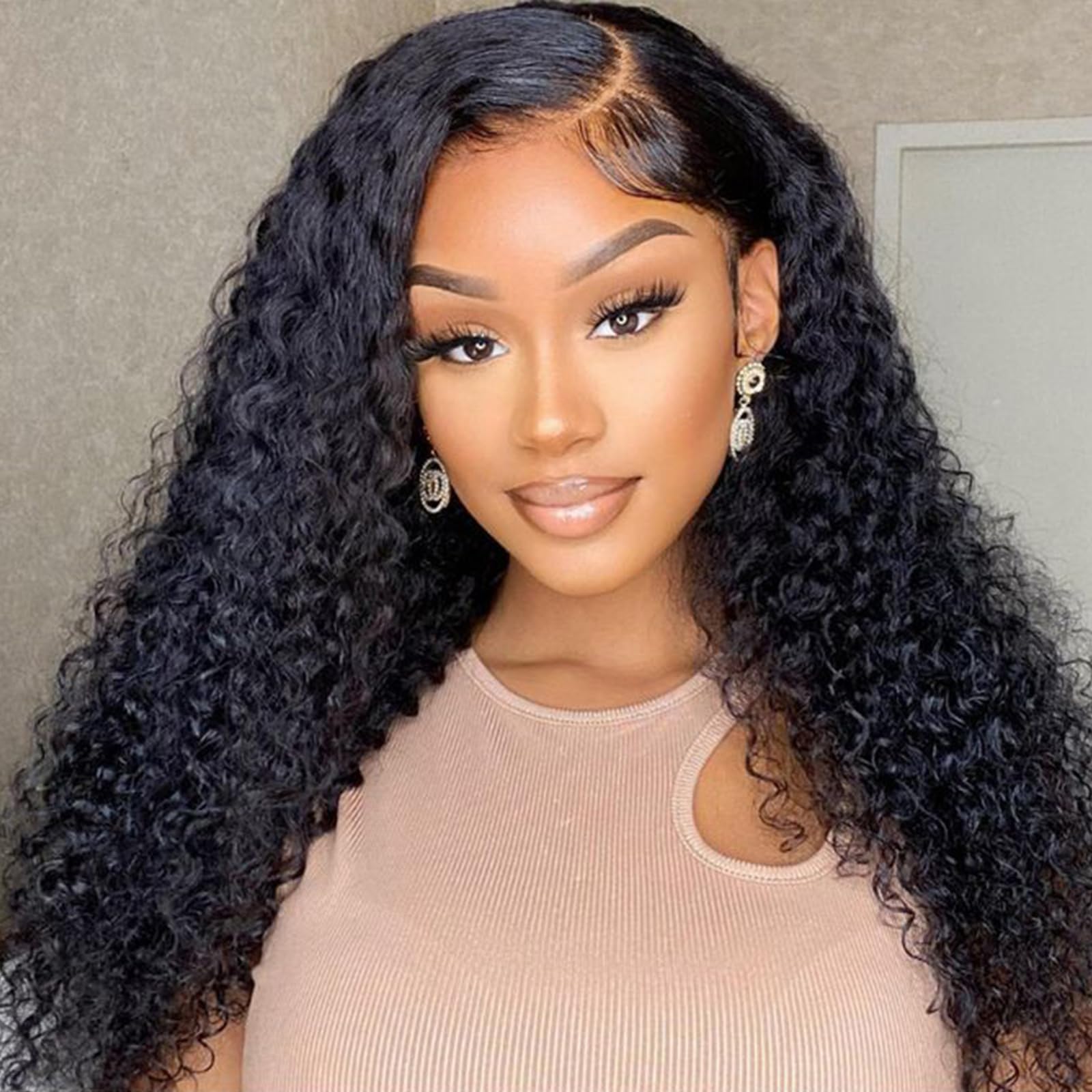 VIYAVIYA Brazilian Kinky Curly Human Hair Bundles - 24/26 Inch, 100% Unprocessed Virgin, Natural Color