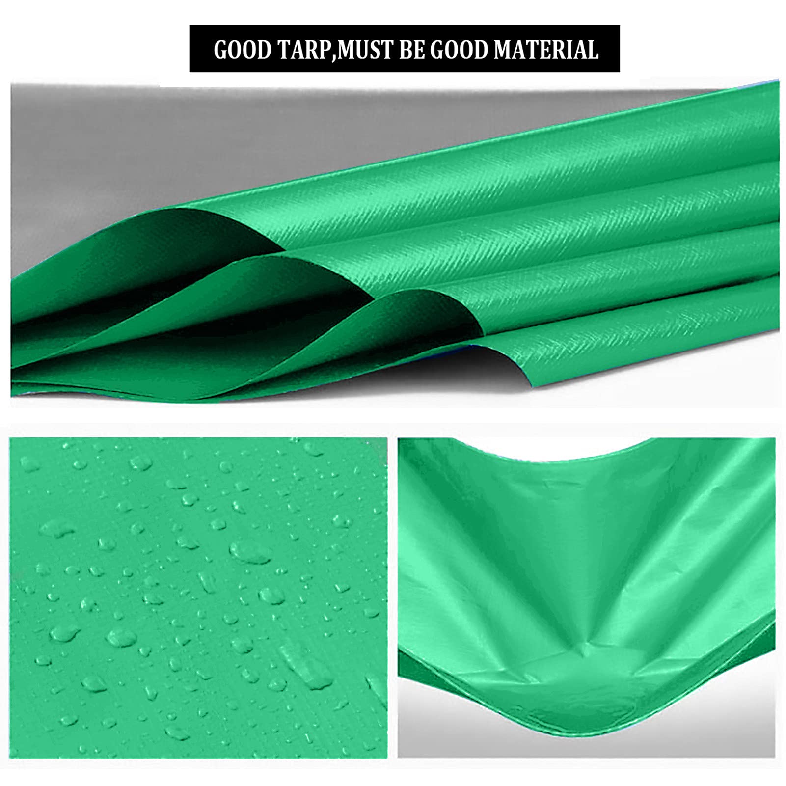 Bâche imperméable, bâches résistantes 160g/m² avec œillets, Bâche pour Piscine, Couvre-Sol, bâches polyvalentes pour Jardin/Meubles/extérieur/Camping,4x7m/13.12x22.96ft