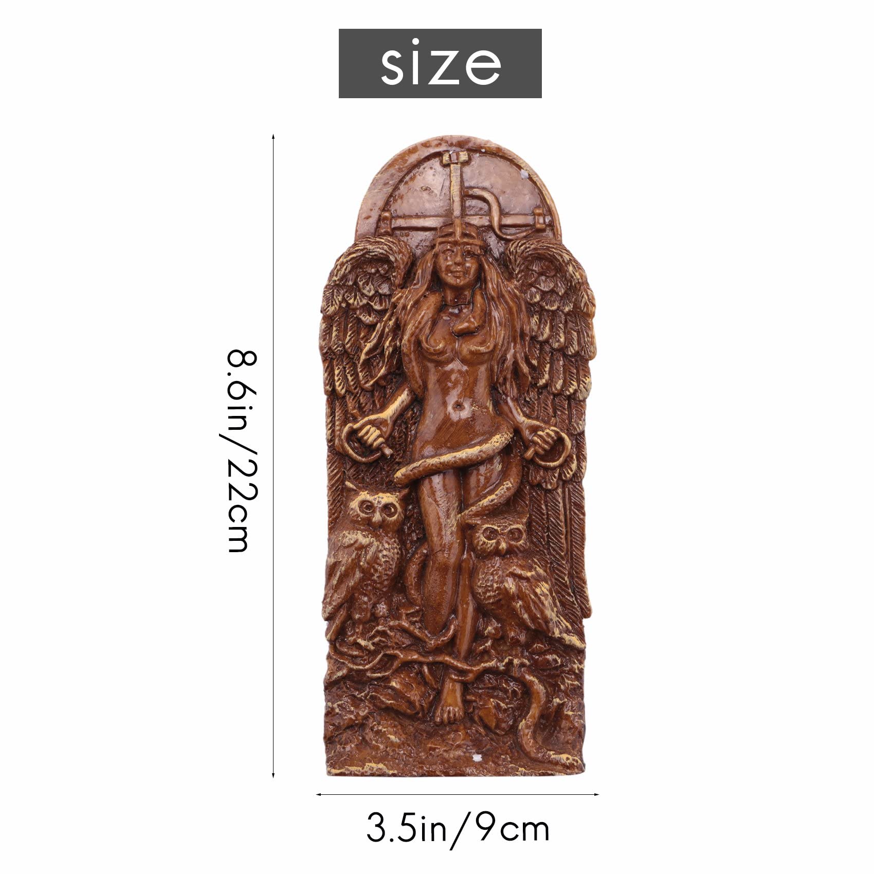 Amazon.co.jp: FIDRIO 古代ウィッカの女神像、祭壇の彫刻、異教の家の
