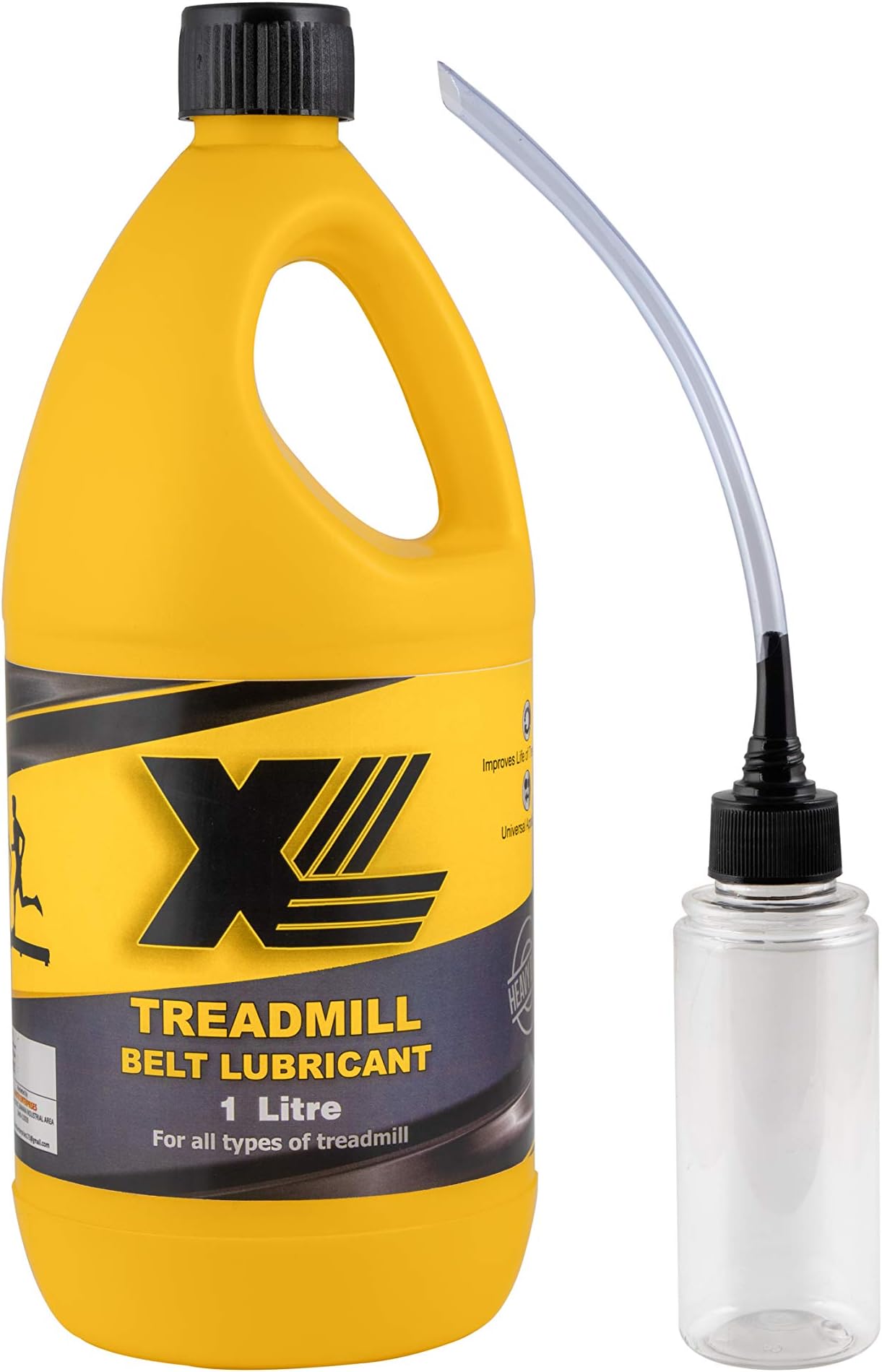 Premium Silicone Oil Lubricant for Treadmill Belt 1 LTR with Free Dispenser Bottle + Easy Applicator