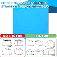 Vista 6 de Joramoy Paredes laterales para toldo con dosel 10×10 pies para toldo emergente, panel lateral instantáneo con capa impermeable y de protección UV, 1