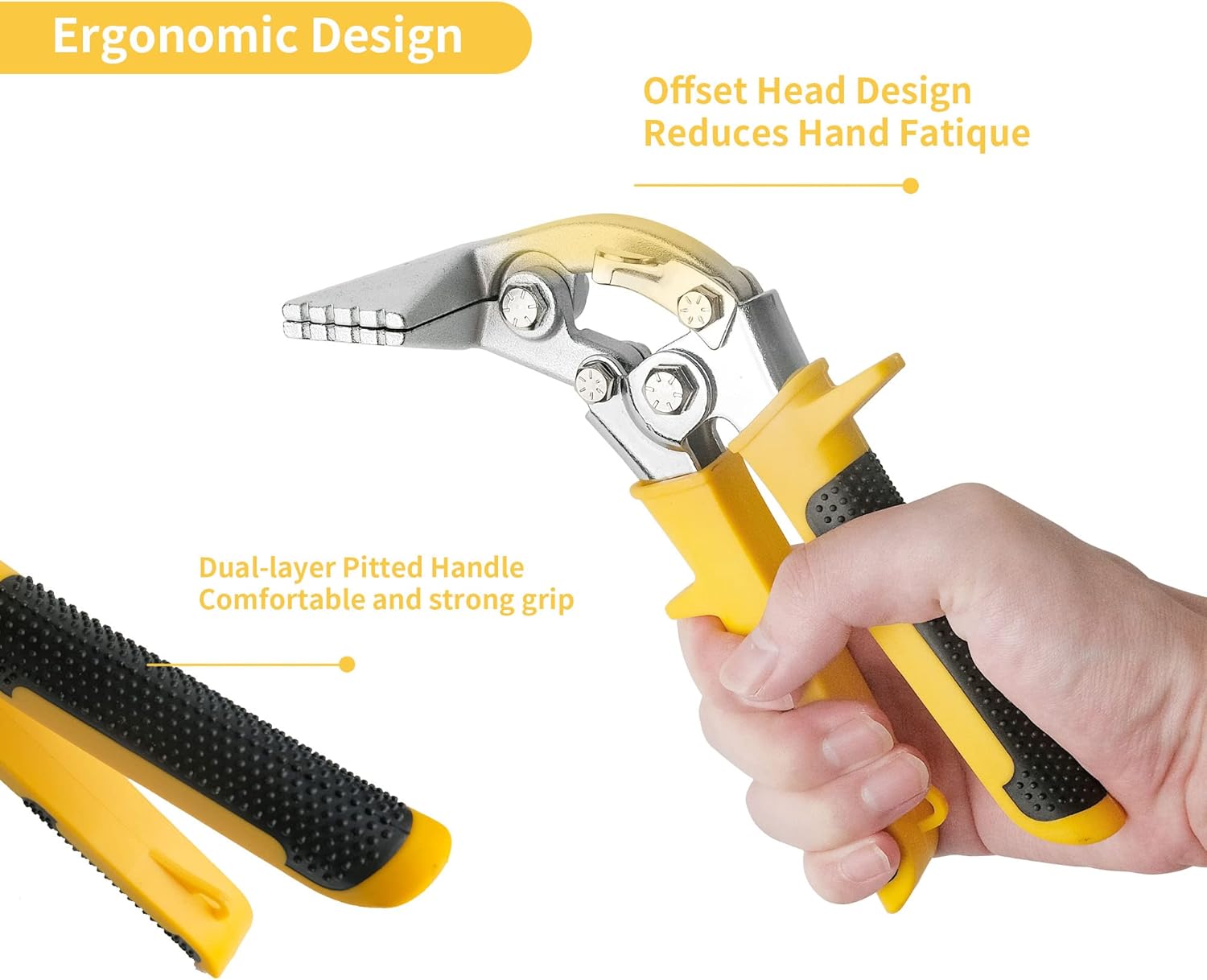 Sheet Metal Bender, 3 Inch Hand Seamers, Straight Jaw Sheet Metal Bender Tools, for Bending and Flattening Sheet Metal, Ergonomic Handle