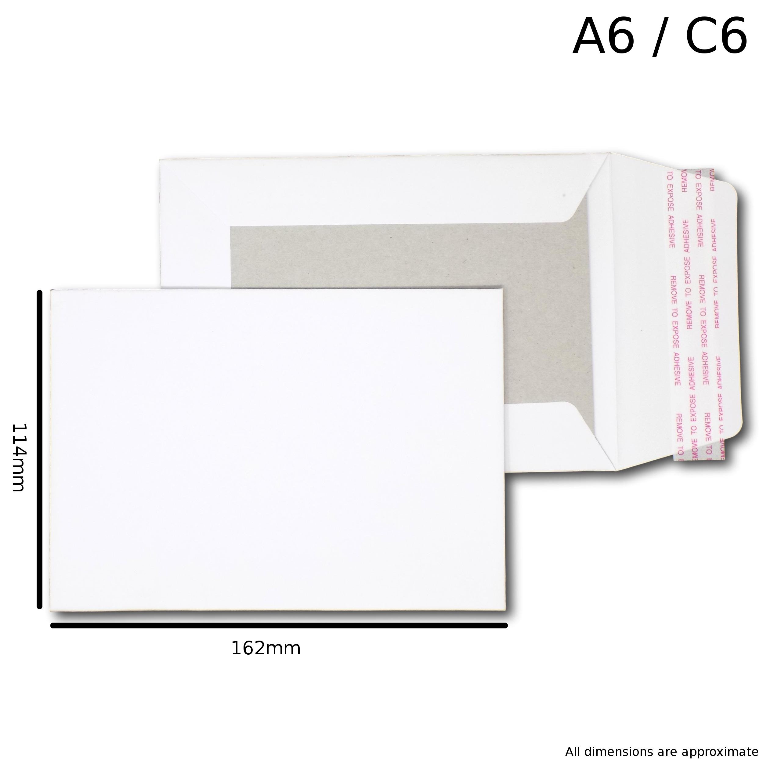 EPOSGEAR A6 / C6 162mm X 114mm Brown/Manilla Strong Hard Card Board Backed Peel And Seal Printed Please Do Not Bend Envelopes 100~p132497074