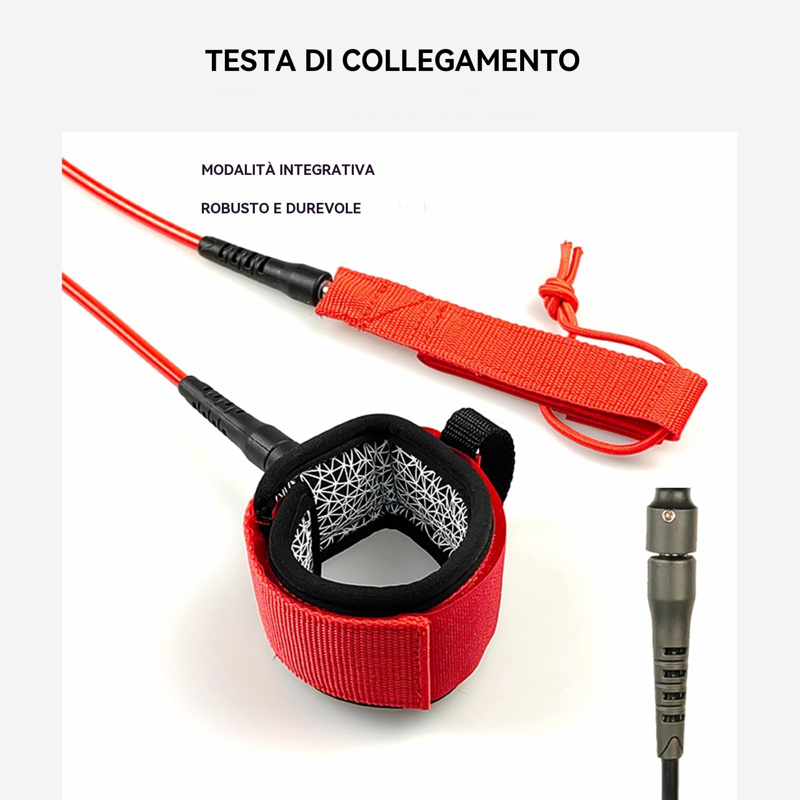Corda Da Surf Cinturino Resistente per Shortboard | Cinturino Per Gamba Per Shortboard Per Stand Up Paddleboard Bodyboard Sport Acquatici Per Uomini Donne Ragazzi Ragazze