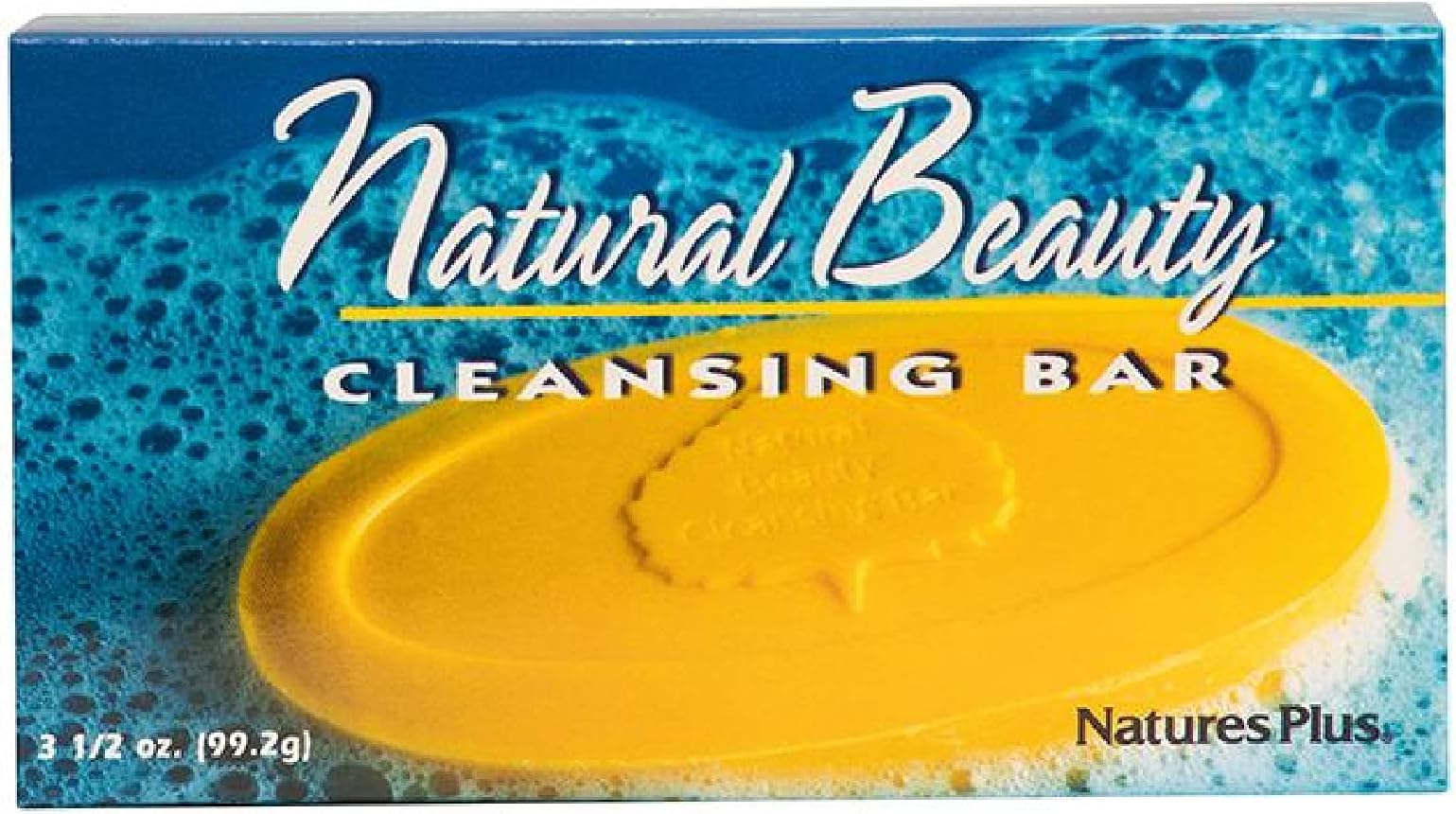 Natures Plus Natural Beauty Cleansing Bar - 3.5 oz, Pack of 5 - Cleanse, Soothe & Protect Skin - With Vitamin E, Allantoin, Humectants & Emollients