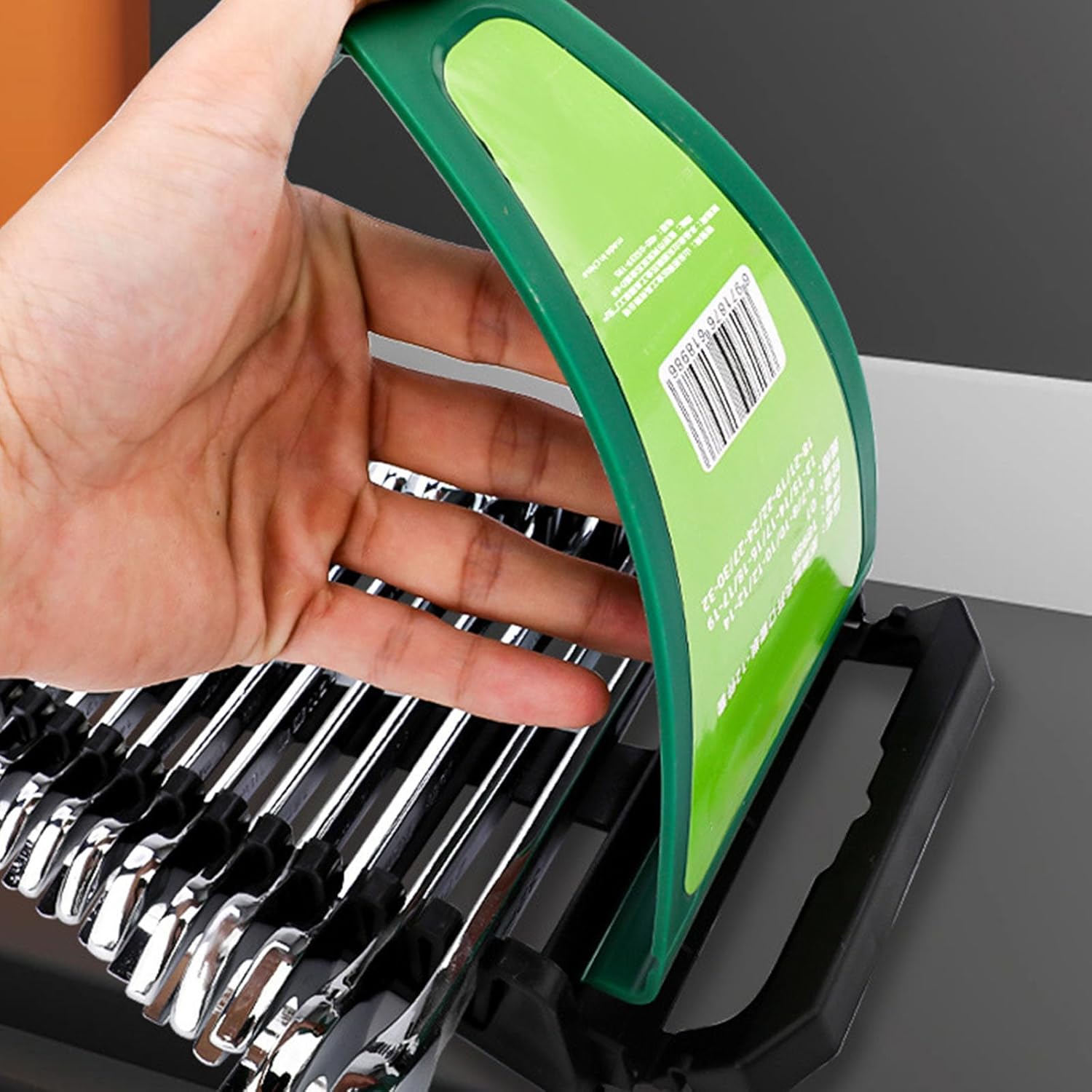 Practical Double Head Glasses Finish Wrench Set Nonslip Grip 45 Carbon Steel Tool High Torques Metric and SAE Set