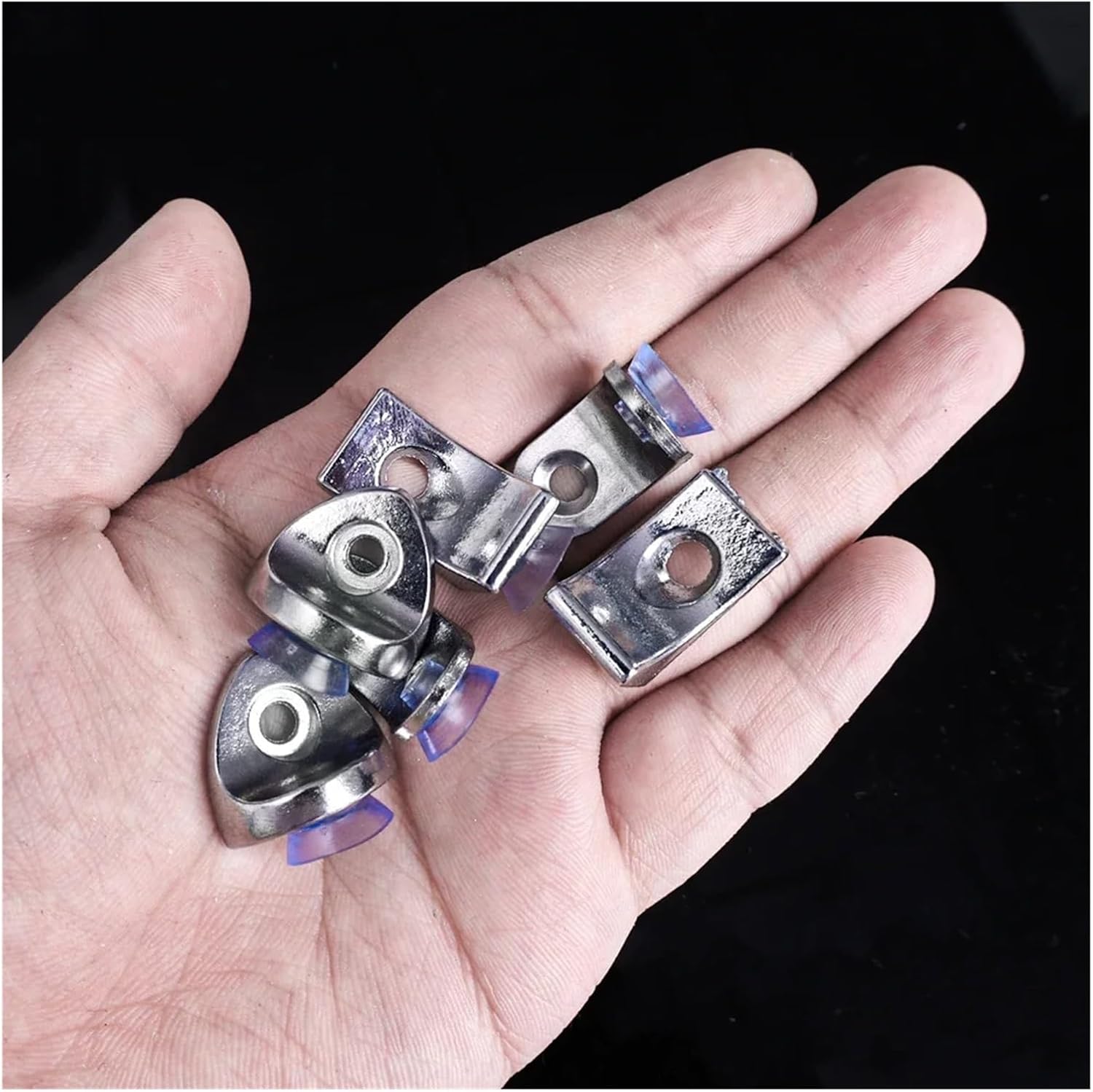 Cabinet Shelf Clips Cabinet Shelf Clips 20PCS Right Angle Fixing Bracket with Suction Cup Glass Base Support Clip Clamp Partition Board Holder(A03)