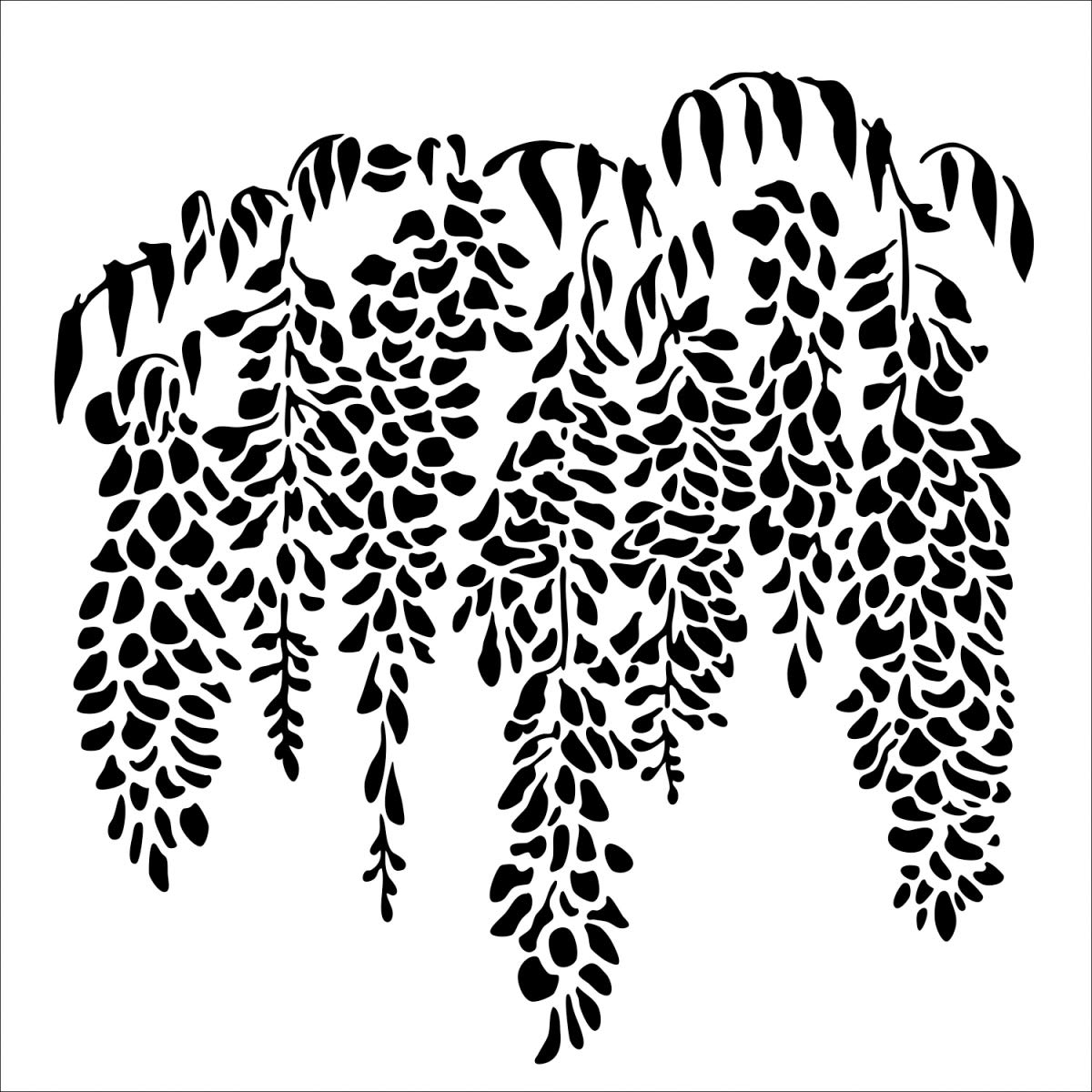 The Crafter's WorkshopTemplate 6"X6"-Wisteria, Clear