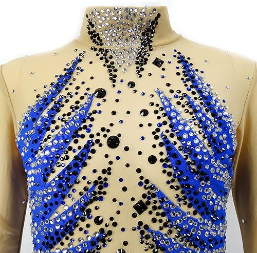 Miniatura 4 de LIUHUO Vestido de patinaje sobre hielo Vestido de patinaje artístico para mujer