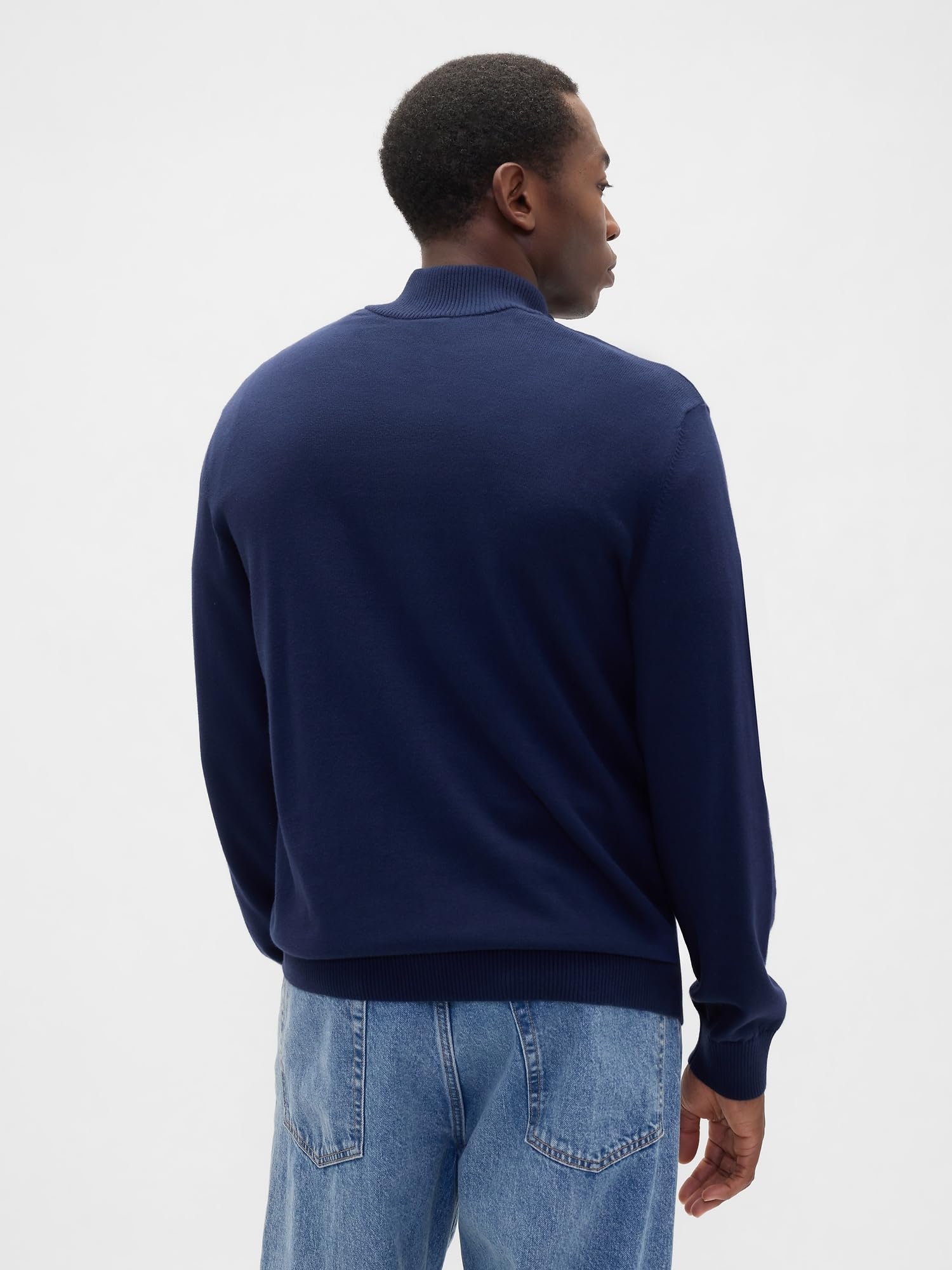 GAP Maglione Uomo Collo Alto Mezza Zip