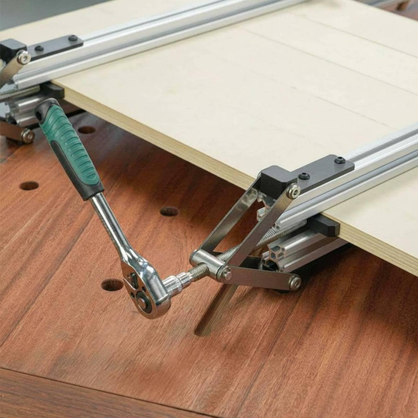 Abrazadera FG Apriete en 4 Direcciones Abrazadera de Paneles F Ajustable para Carpinteros, Carpintería, Taller