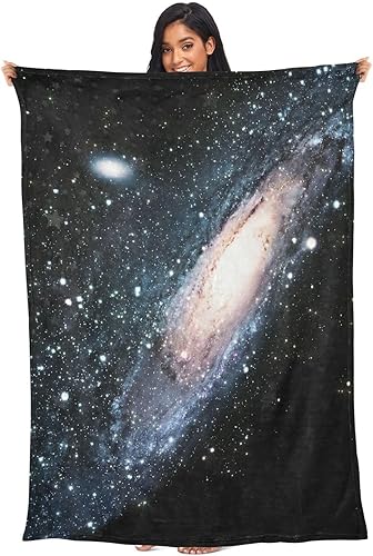 Miniatura 9 de Glow in The Dark Blanket for Girls Boys Gamer Spiral Galaxy Universe Black Fuzzy Soft Gamer Blanket Christmas 65 X 55 Inches Home Decor Blankets