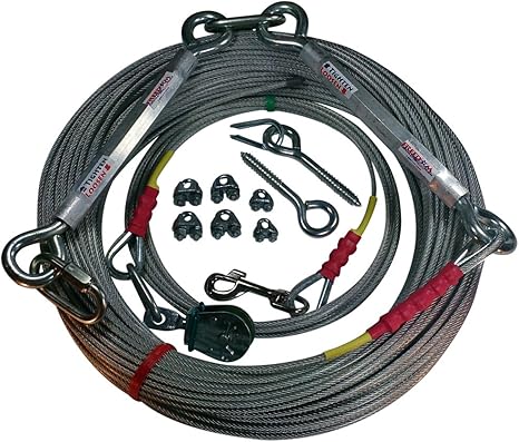 retractable dog run cable