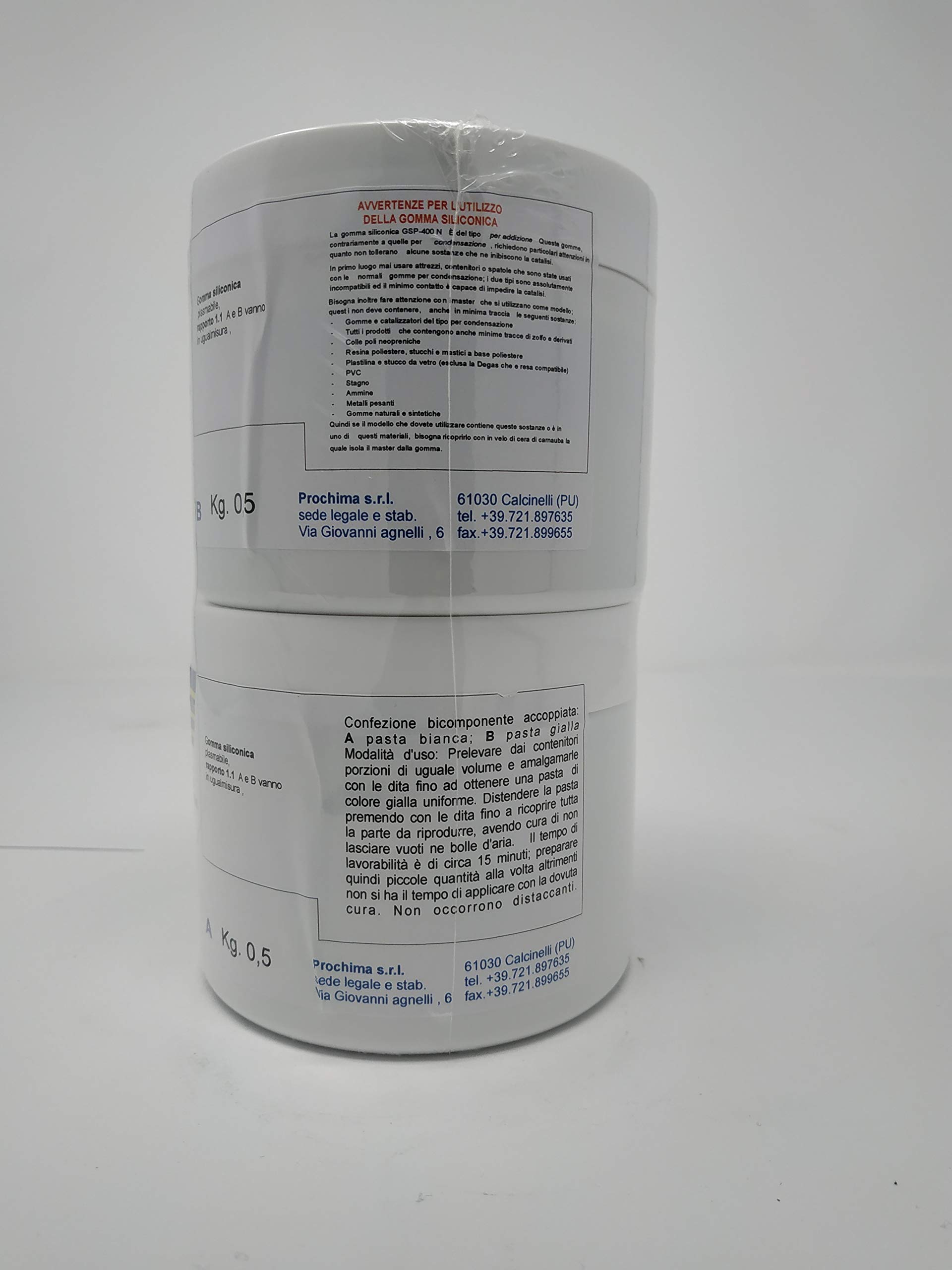 PROCHIMA GS525PLK1 Gomma Siliconiche Gsp-400 N A+B, 1 kg