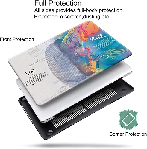 Miniatura 2 de KEROM Funda compatible con MacBook Pro de 13 pulgadas versión 2022-2016 M2 M1 A2338 A2289 A2251 A2159 A1989 A1706 con barra táctil, carcasa rígida