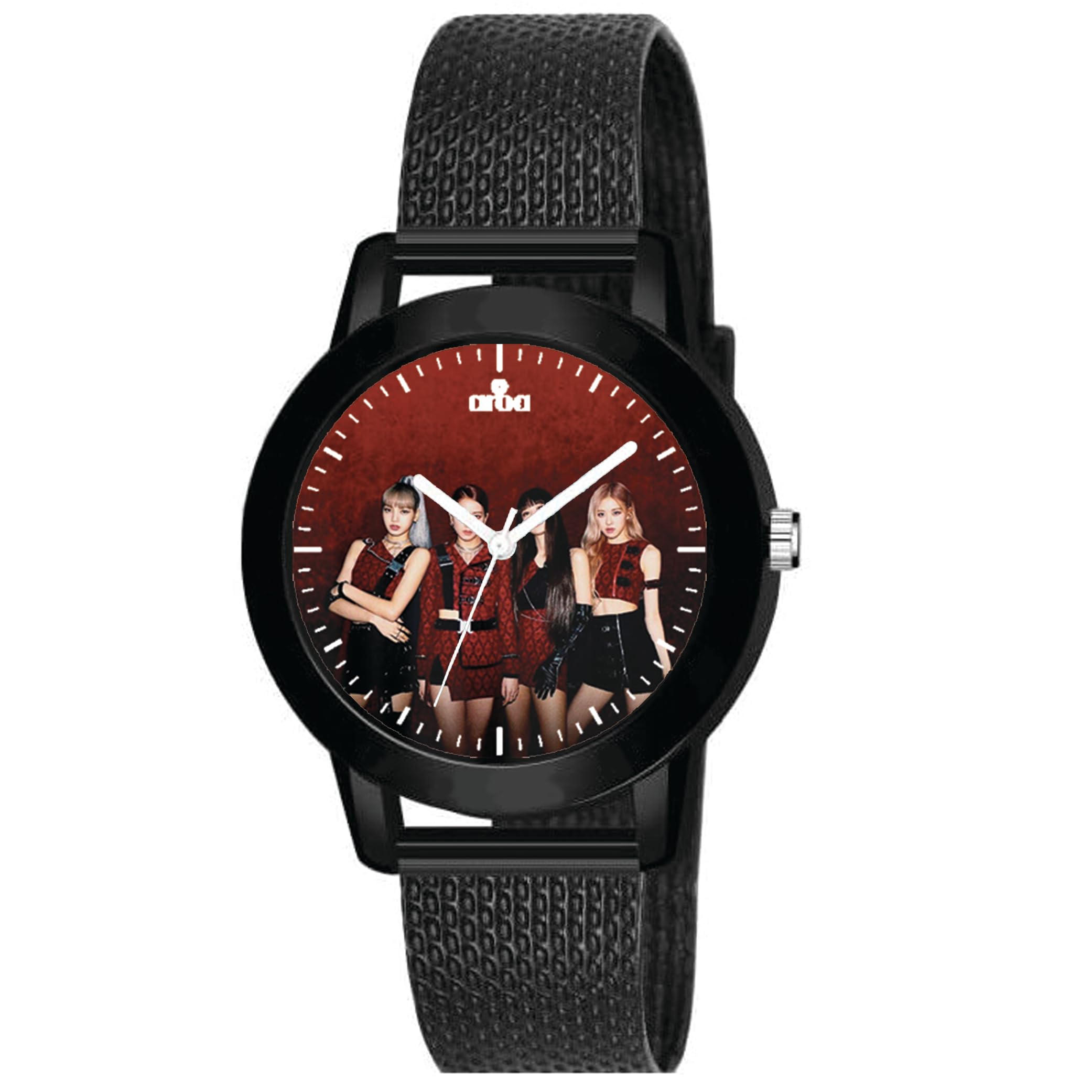 AROA Watch for Womens with Blackpink Love in Red Model :815 in Black Metal Type Rubber Analog Watch Red Dial for Women Stylish Watch for Girls (B0C9765ZDY) Amazon Price History, Amazon Price Tracker