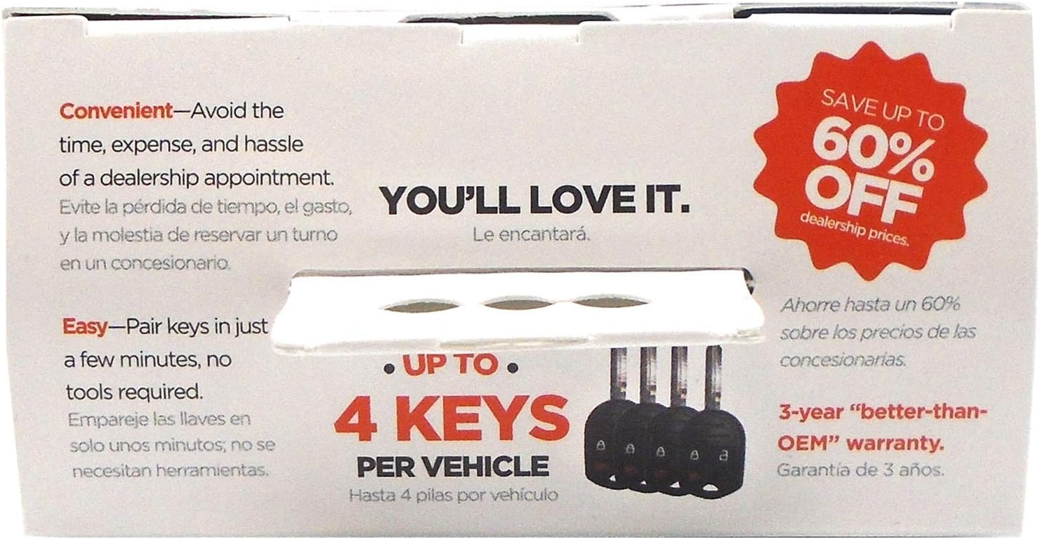 Simple Key, Key Fob and Key Programmer 3 Button Keypads, Key Replacement Remote Kit, Simple Key Programmer for Ford and Lincoln