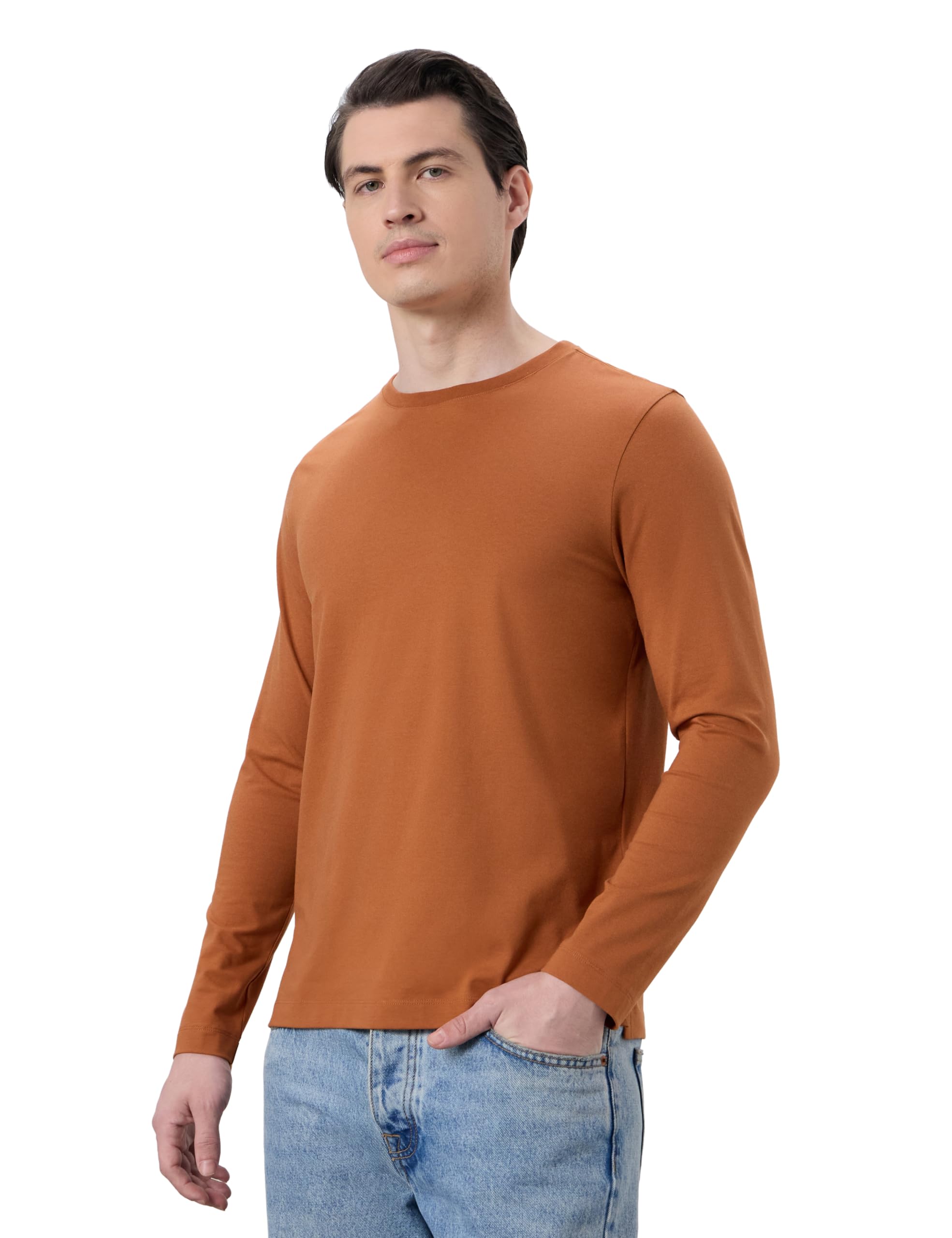 Symbol Premium Men's Super Soft Cotton Stretch Full Sleeve T-Shirt | Regulat Fit | Available in Plus Sizes-image-17