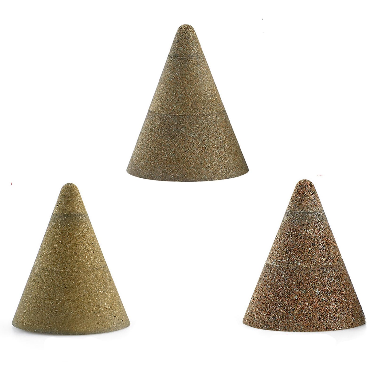 3 Pièces Cône Diamant Meule Fil Tête Polissage Roue Ponçage 50 100 200 Grain Meuleuse D Outils Abrasifs