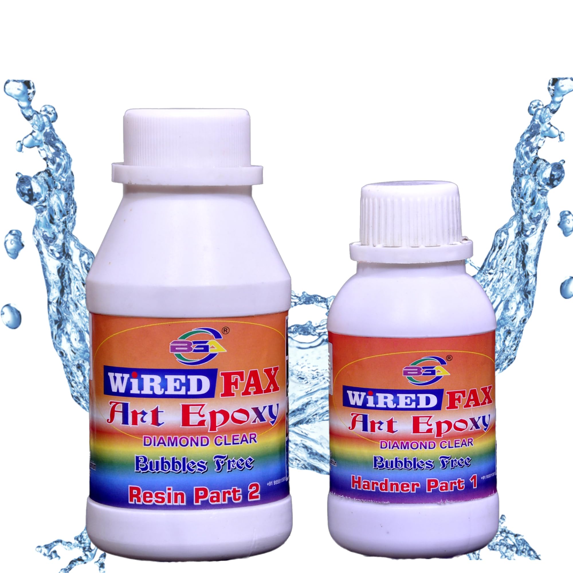 WIRED FAX ART EPOXY - Epoxy Resin - 2:1 Epoxy Resin and Hardener Art Kit 150 gm, Crystal Clear Resin - 100gm, Hardener 50gm, For Art and Craft, DIY, Home Dcor Projects, epoxy resin art (B0D3YRNML5) Amazon Price History, Amazon Price Tracker