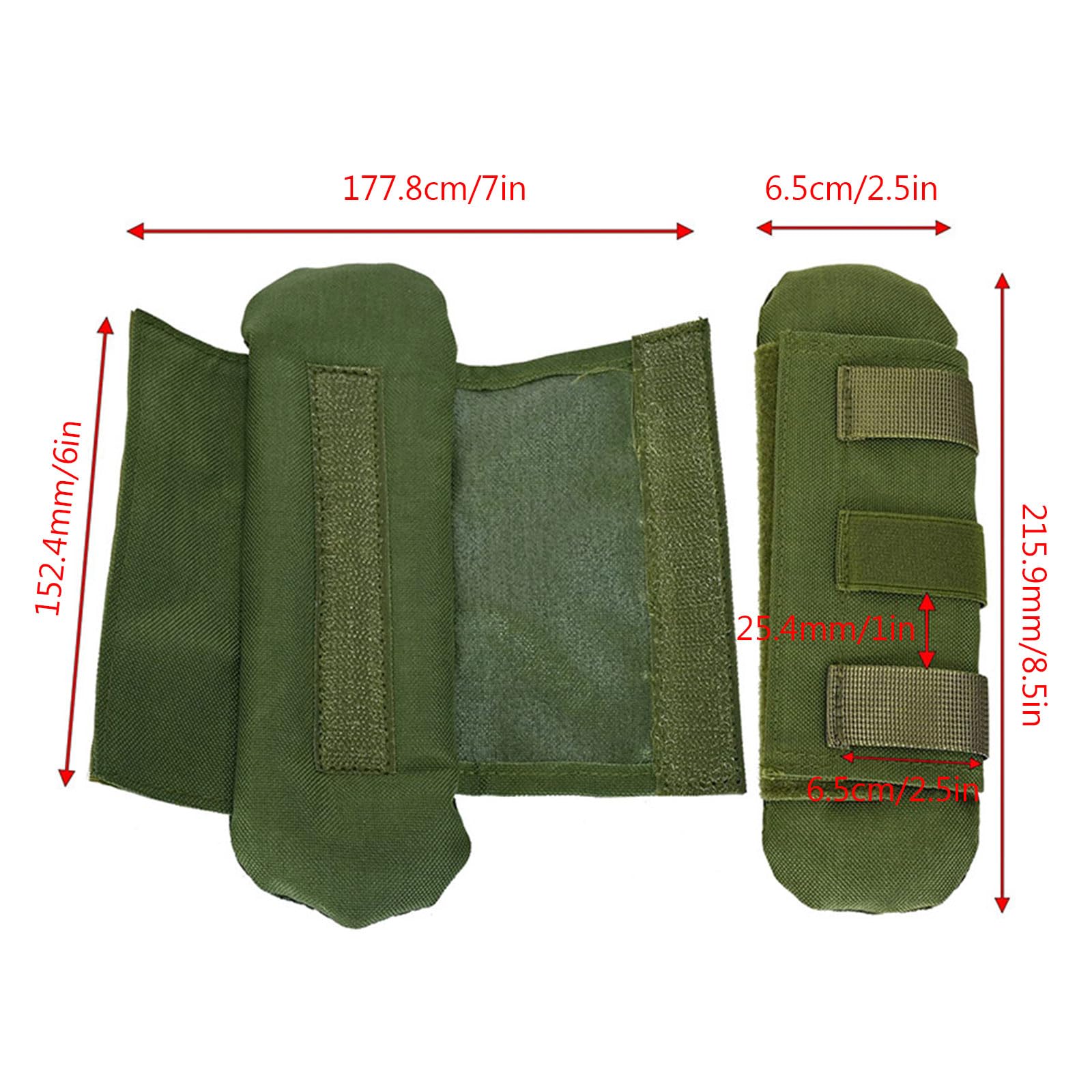 Coussinets d'épaule tactiques pour gilet, coussinets de protection amovibles universels pour sac à dos, bandoulière, sac de voyage en plein air, coussin de bandoulière amovible