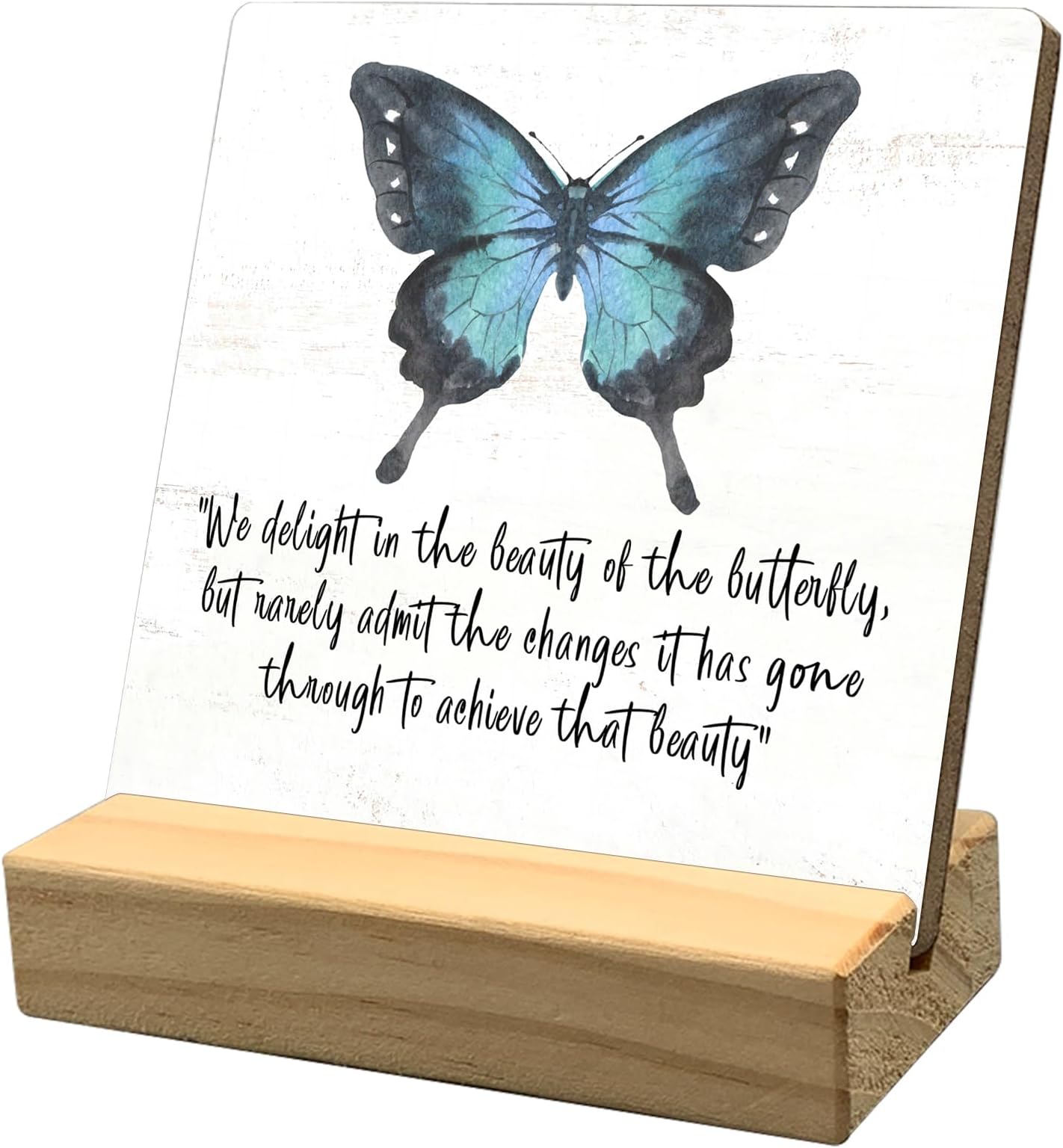 Inspirational Bible Verse Wooden Box Sign Christian Home Decor Butterfly You Are