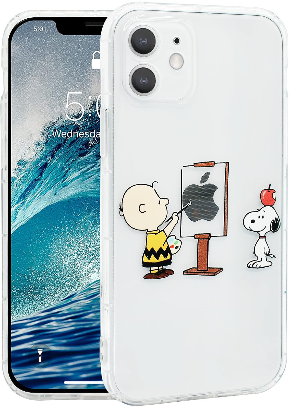 Amazon.co.jp: スヌーピー iPhone12 mini 用 ケース クリアソフト