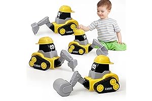 4 Pack Press and Go Cars for Kids