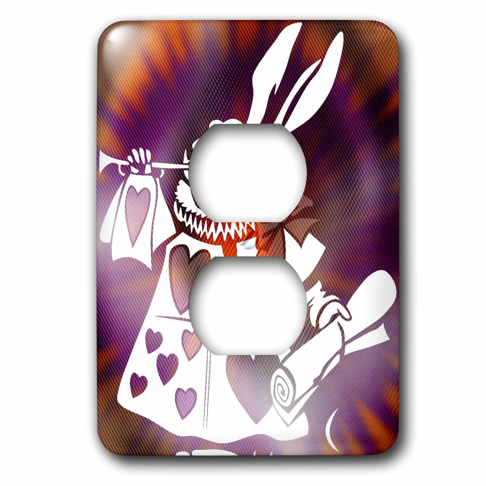 Cache de sortie Lapin Magique Blanc 3dRose pour cacher les traces de doigts