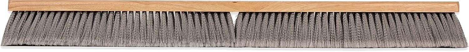 SPARTA Flo-Pac Plastic Flagged Sweep, Floor Broom for Cleaning, 36 Inches, Gray
