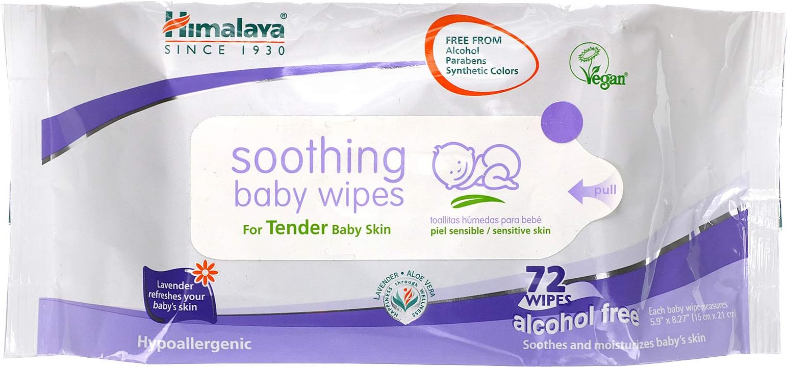 Seventh Generation Free & Clear Baby Wipes with easy open top, 64 count packs (pack