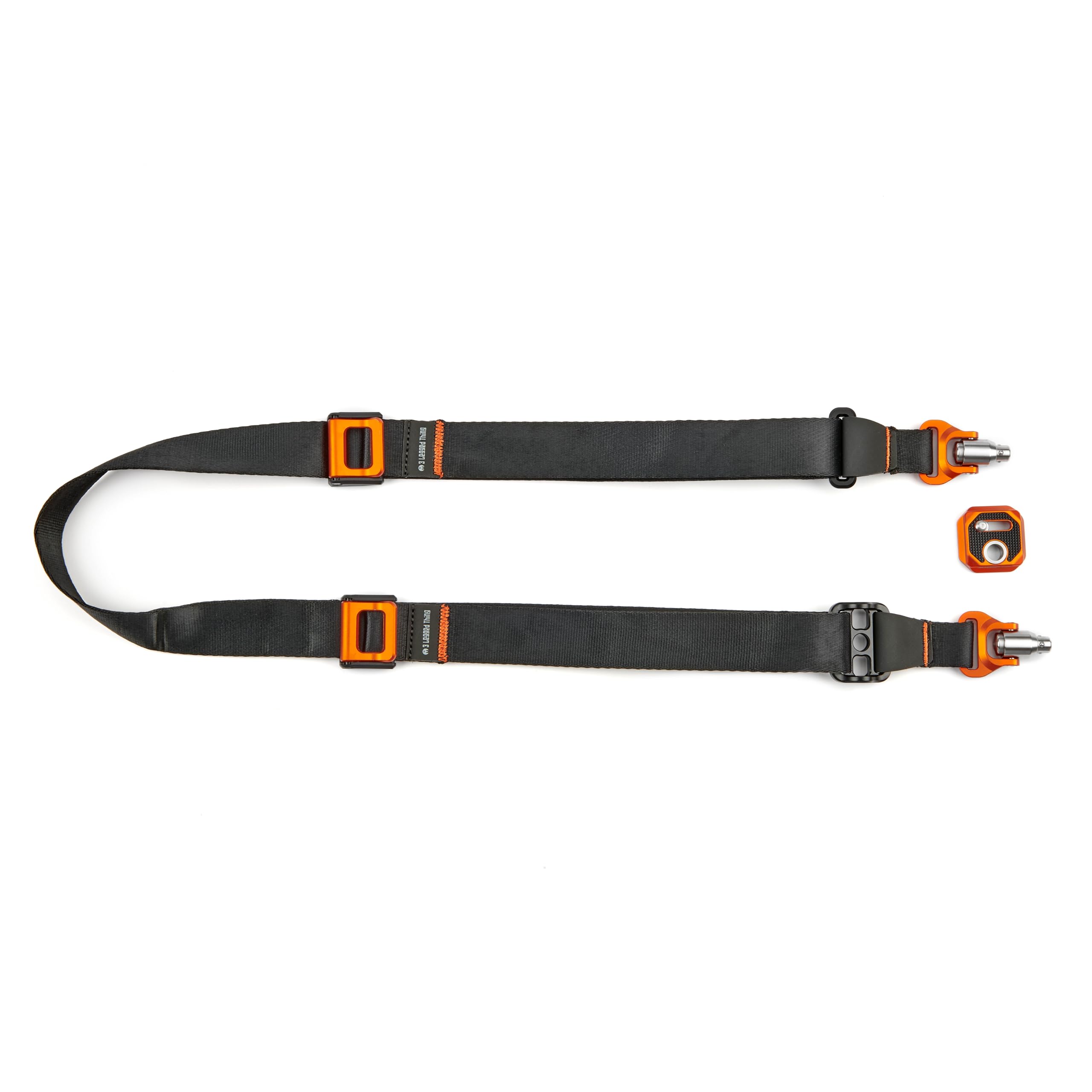 3 Legged Thing AXIS 34 Quick Detach Camera Strap - Wide Neck & Shoulder Strap with QD4 Arca-Swiss Plate, Cam Lever Lock, Nylon & Hypalon, Made in Britain (Non-Padded, Inferno)