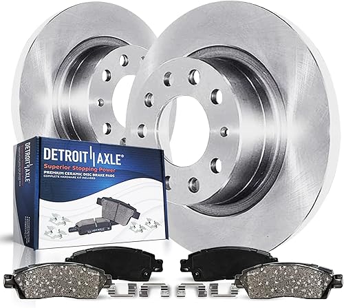 Miniatura 25 de Detroit Axle - Kit de freno trasero para Hyundai Santa Fe 2001-2006, Tucson 2005-2009, Kia Sportage 2005-2010 2002 2003 2004 2007 2008 Rotores de
