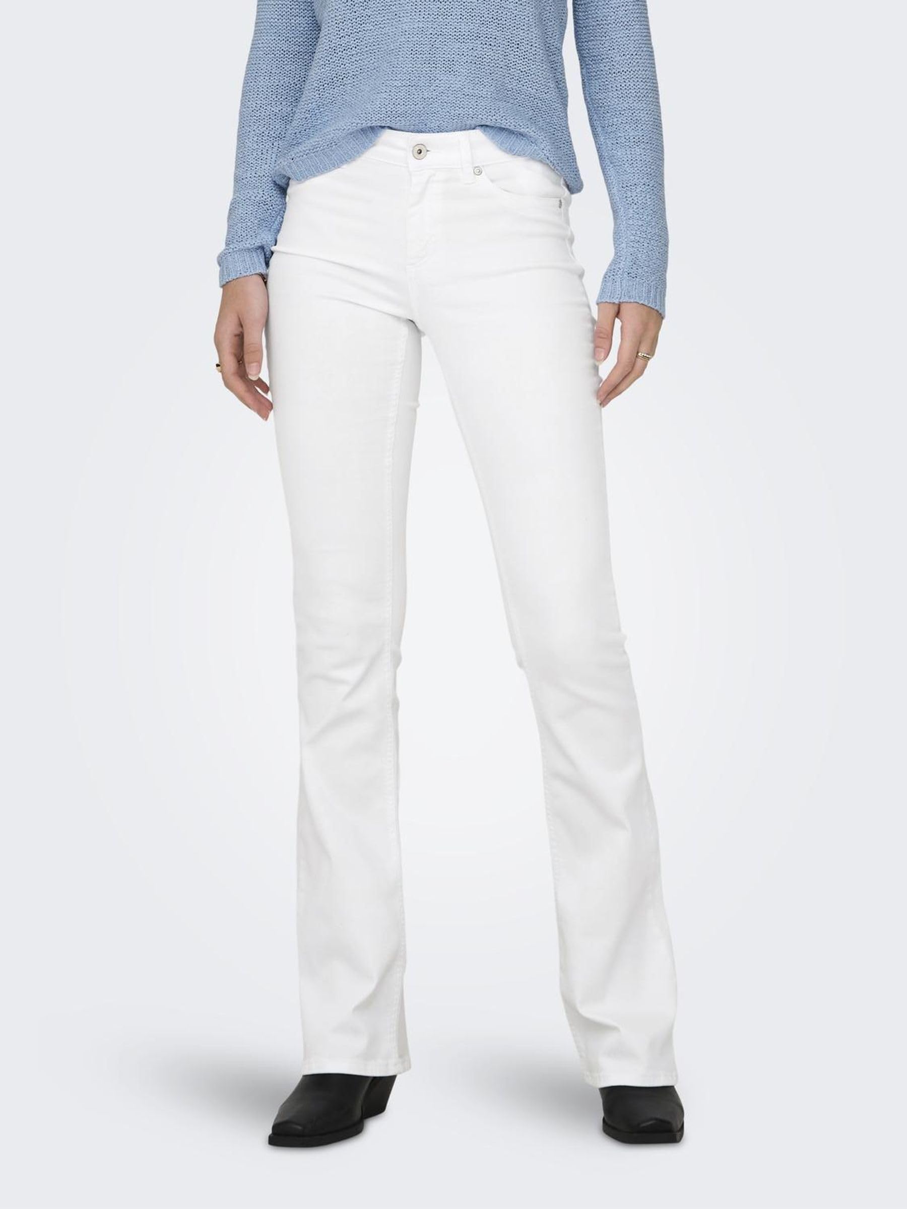 Only - Onlblush Mid Flared DNM Rea0730 Noos, Jeans Donna
