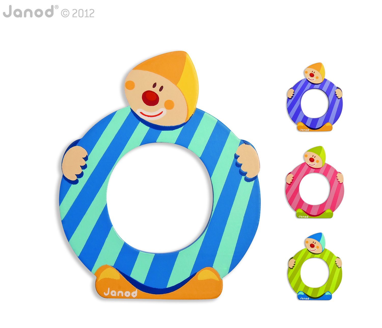 Janod J04556 O B004XS8HK0 Wooden Clown Letter, Multicolour