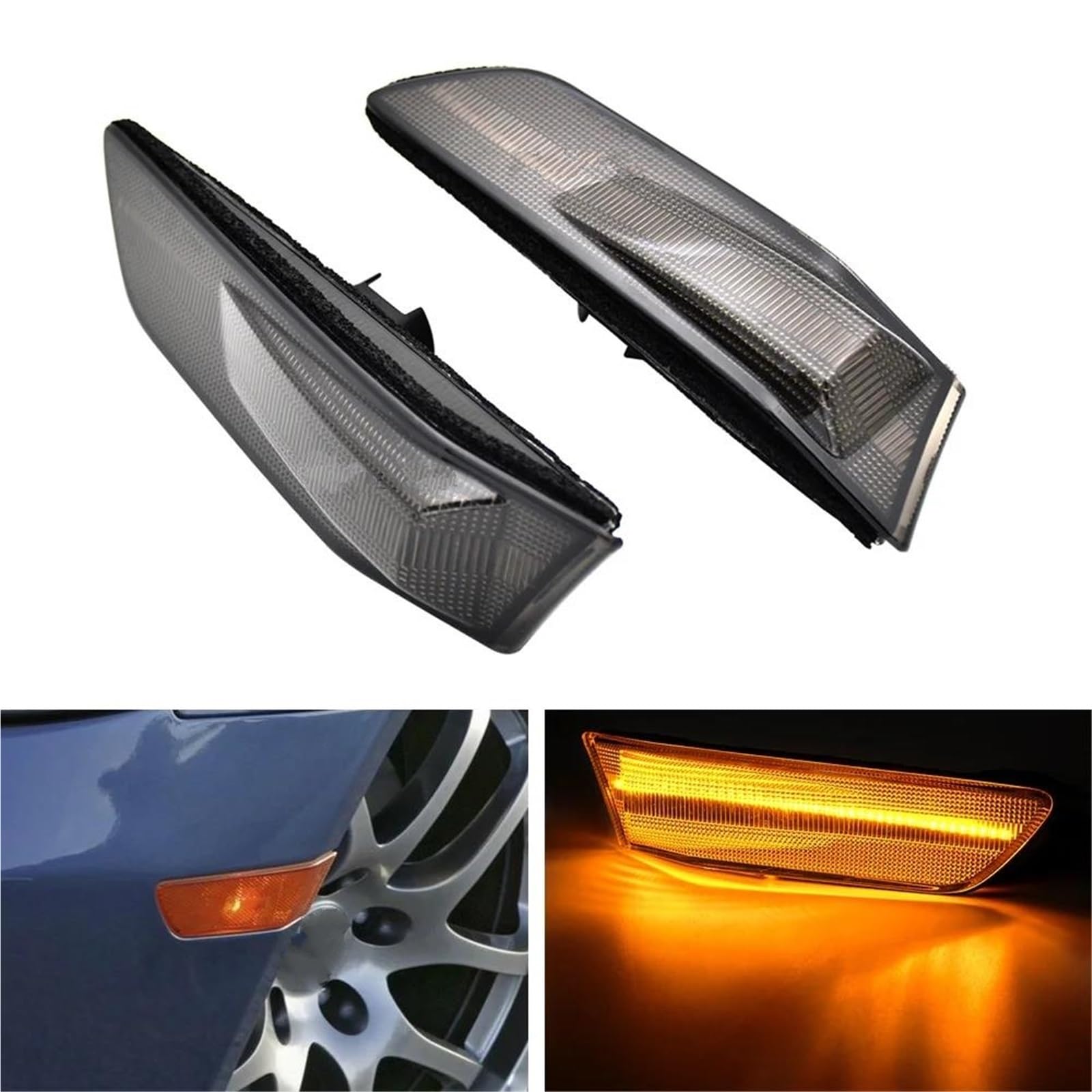 Freccia Auto Luci Di Direzione Laterali A LED Per Paraurti 26180AM800 Per G35 2D Coupe 2003-2007 Per 2002-2007 Indicatore Laterale(Smoked)