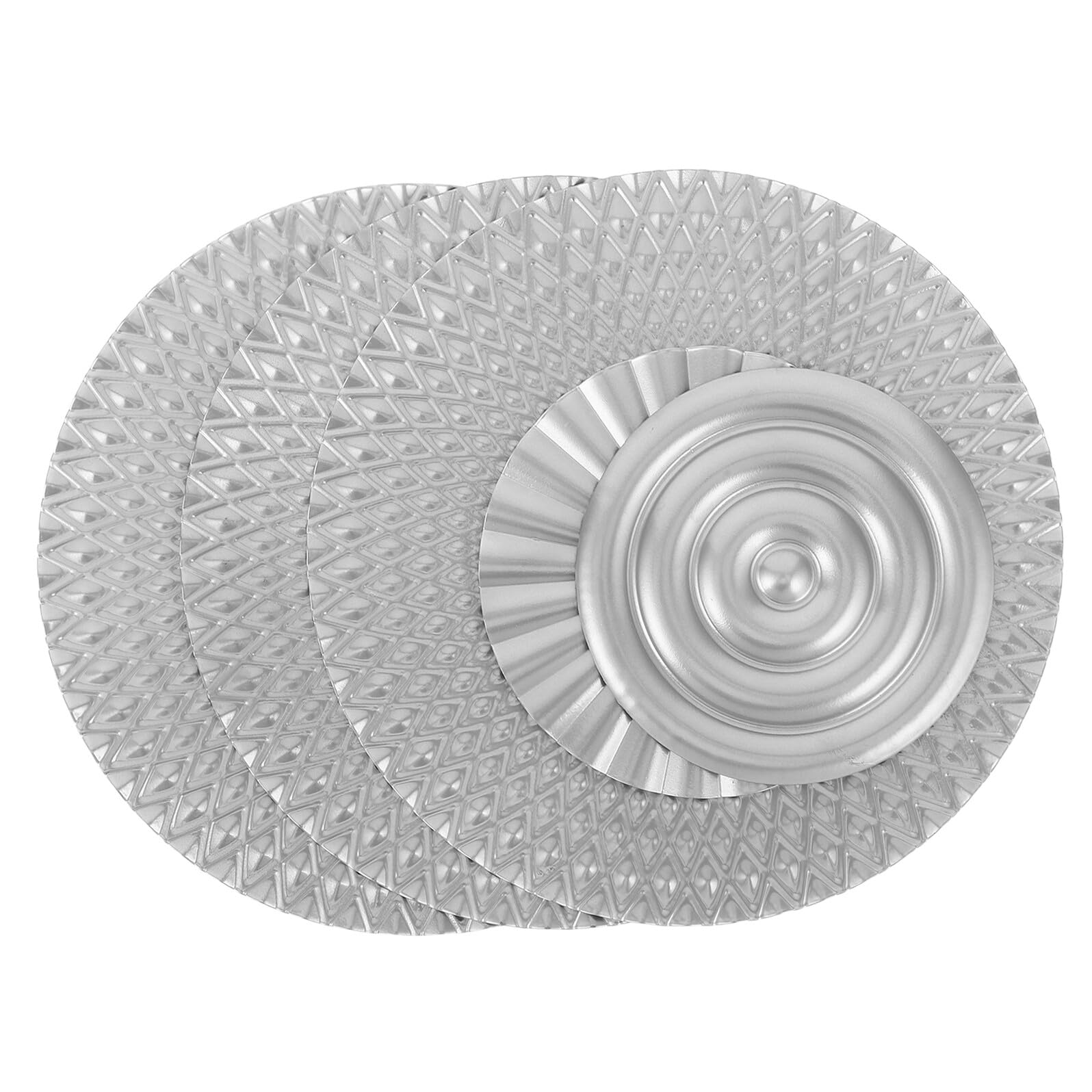 ZUNOXAZ 5 Teiliges Wanddekor Set Sonne Aus Metall Moderne Wandkunst Wandbehang Über Dem Sofa Schlafzimmerdekoration Silberne Wanddeko Aus Metall