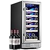 Kalamera 15 Inch Wine Fridge, 29 Bottle Wine Cooler Refrigerator, 40-66℉ Digital Temperature Control With Temp-Memory Function,Built-in or Freestanding Wine Fridge for Home/Bar/Kitchen