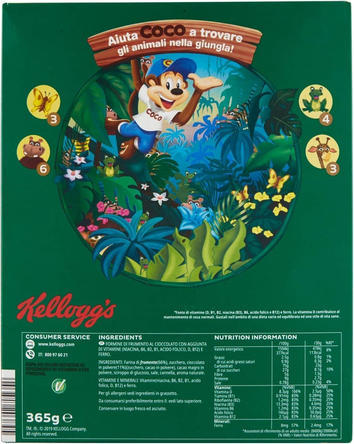 6x Coco Pops Barchette, knuspriges Schokoladenmüsli 330g + Italian Gourmet polpa 400g