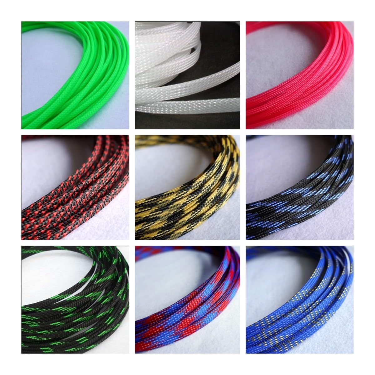10mm Guaina PET Cavo Intrecciata Manicotto Espandibile