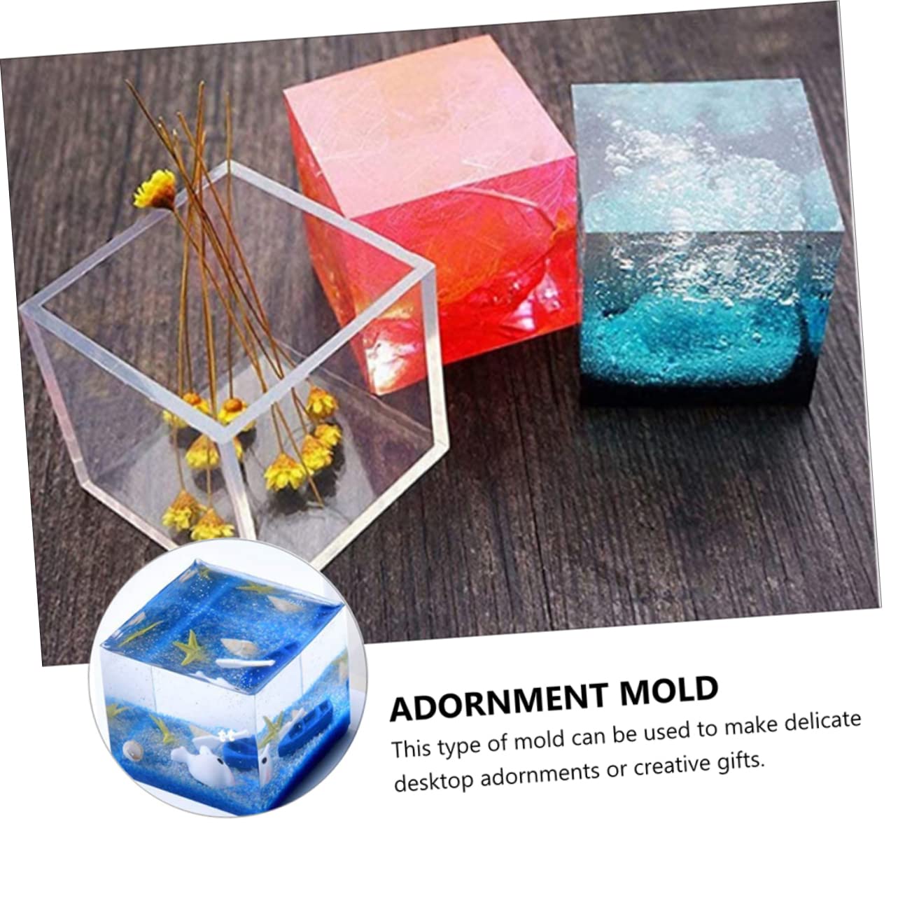 Stampi in Silicone per Resina, Set da 18 Pezzi, Forme Diverse, Facili da Sformare e Lavare, per Creazioni Fai da Te