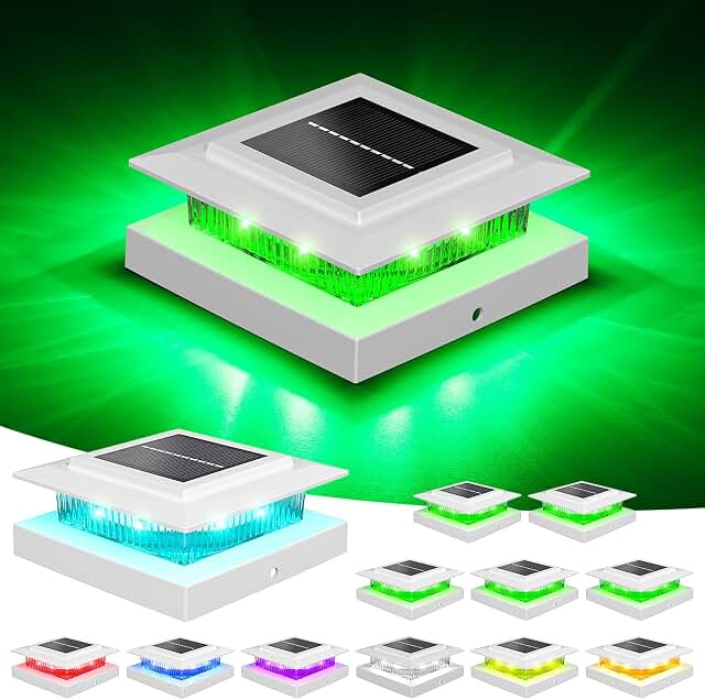 NIORSUN RGB Solar Post Cap Lights