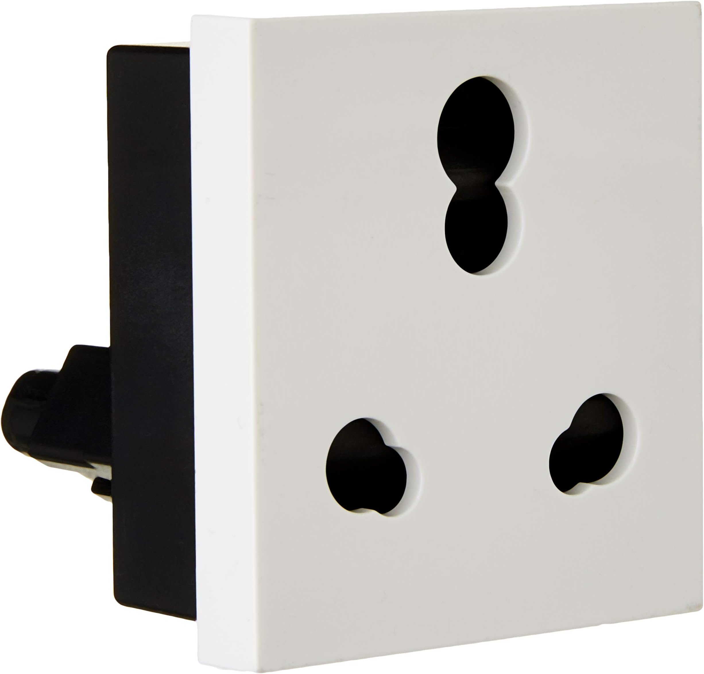 Crabtree Athena 6A-16A Three Pin Combined Shutter Socket