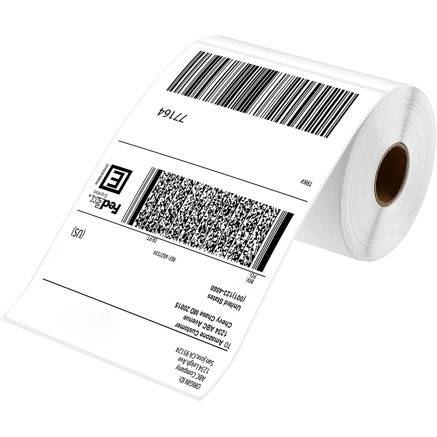 Blank fedex shipping label