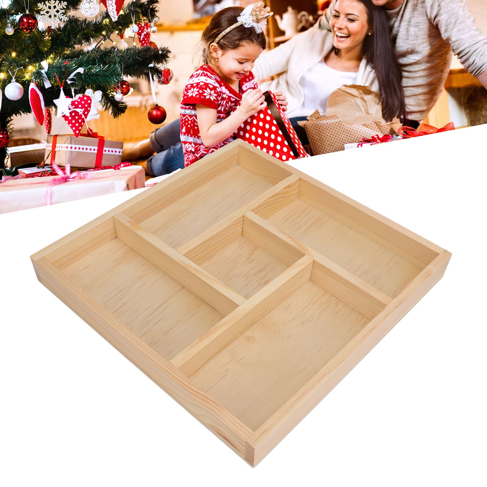 Tnfeeon Wooden Sensory Bin Sensory Box Tray Toy for Toddlers Preschool Children Fine Motor Learning Motor Skills Development - Image 4