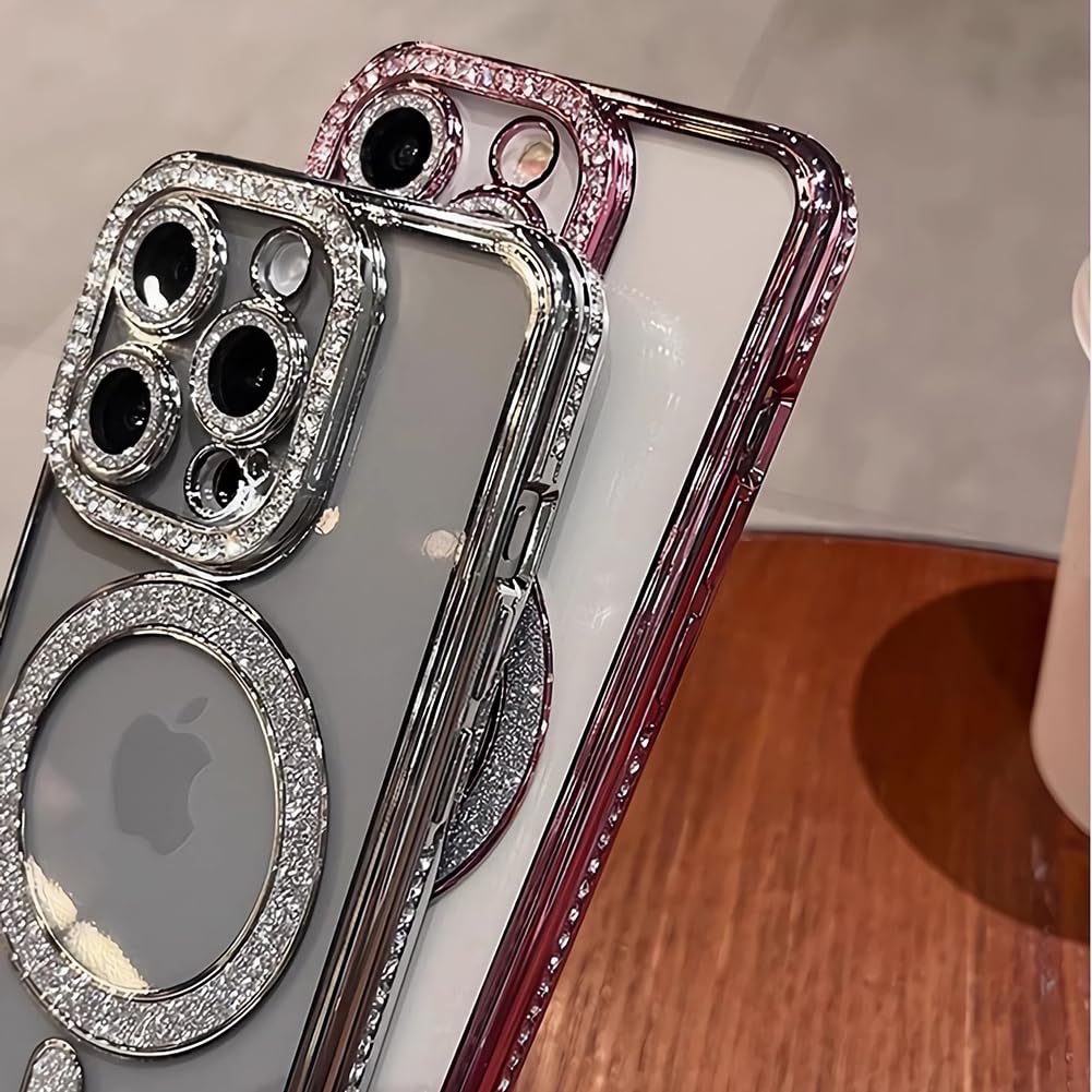 RYBMAX グリッター iPhone12proケース シルバー Amazon.com: LXK Magnetic Glitter Case for iPhone 12 Pro Max iPhoneアクセサリー